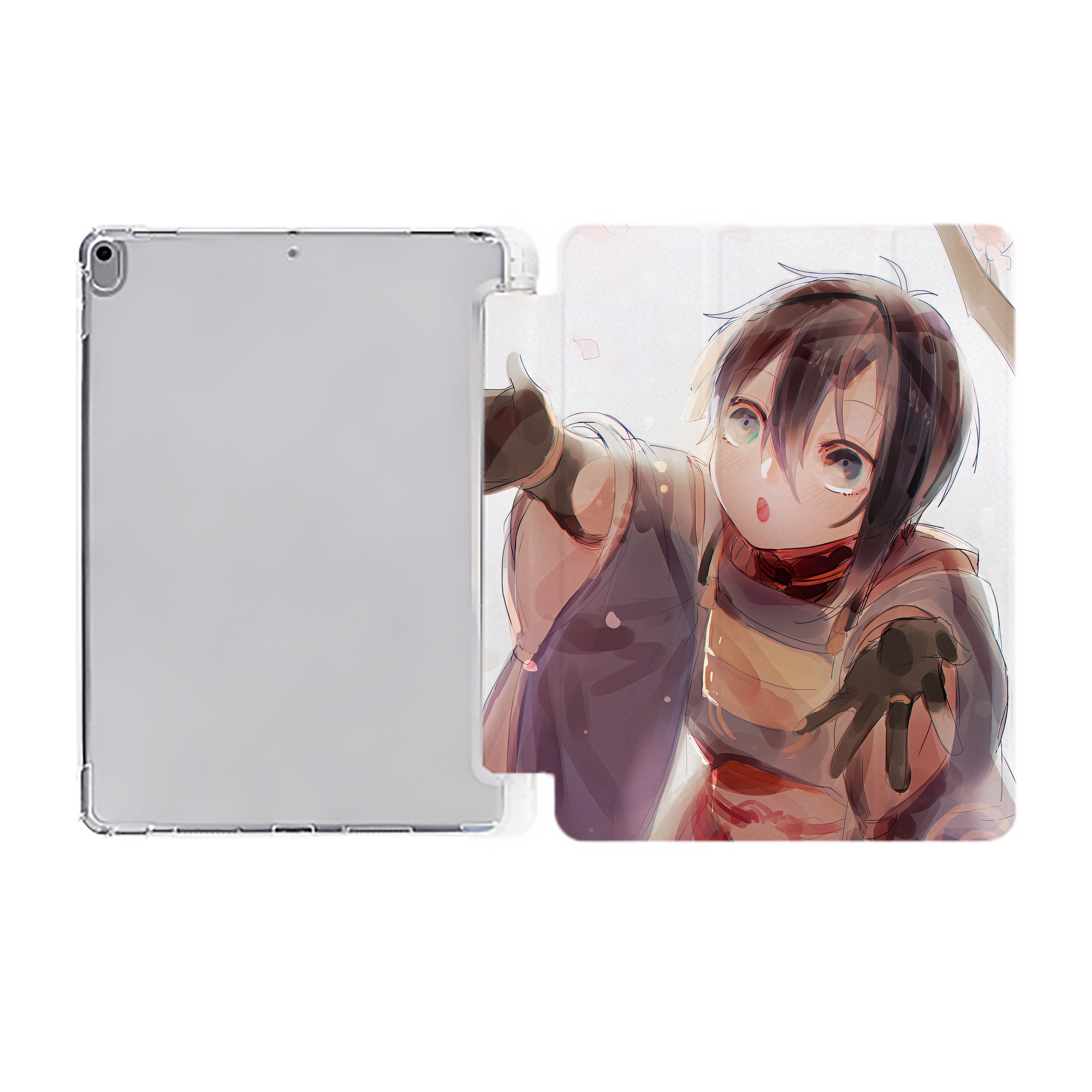 （画像用） 刀剣乱舞 Touken Ranbu IPad ケース ペン収納付き 三つ折りスタンド PUレザー×シリコン 対応機種9.5/10.5/10.9インチ